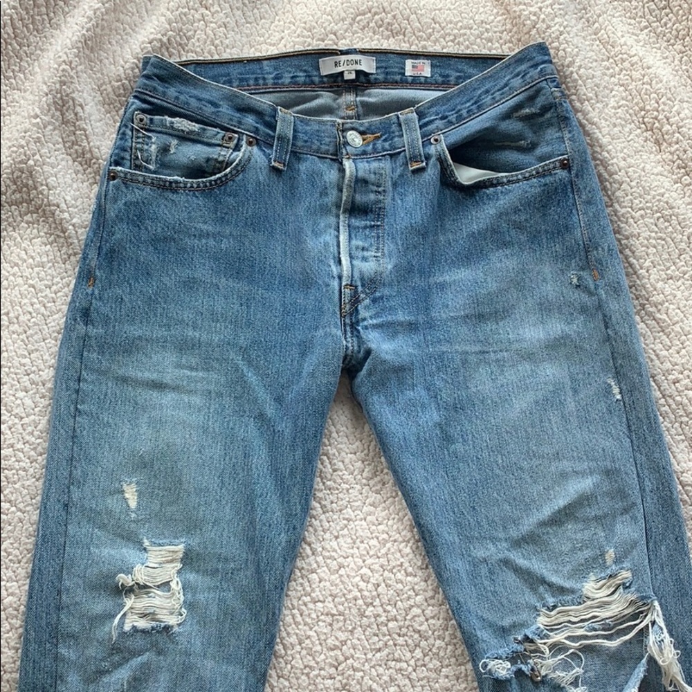 Re/done Levi’s high waisted straight jeans